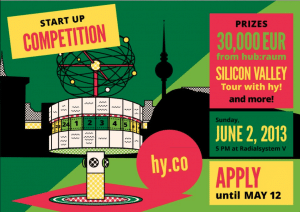 Apply by May 12th for hy! Berlin’s startup competition