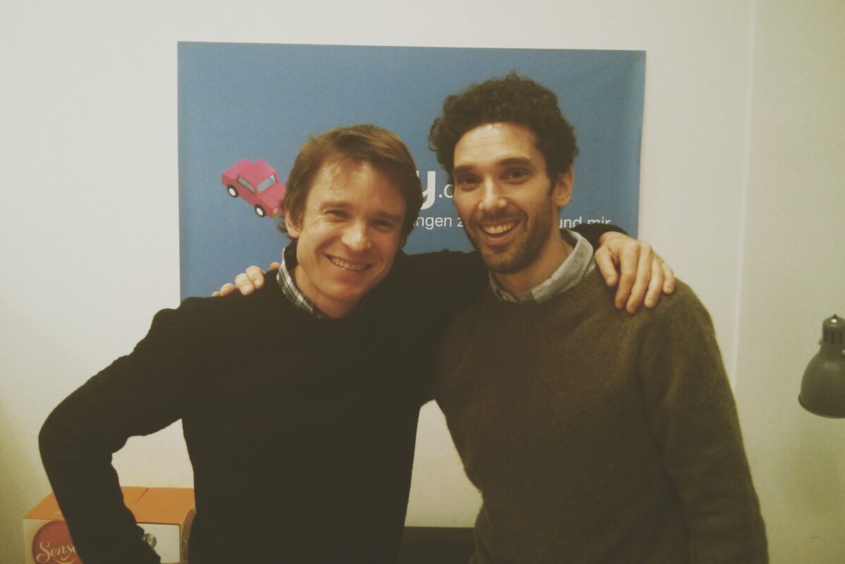 Drivy founder Paulin Dementhon: “Berlin is quite unique worldwide” Paulin Dementhon and Gero Graf (Image: Tobias Schwarz, CC BY 4.0)