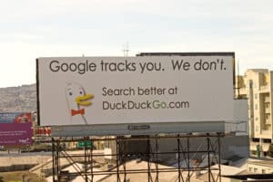 DuckDuckGo lutte trackers pistage - Rude Baguette