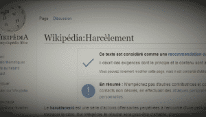 wikipedia harcelement lutte code conduite - Rude Baguette