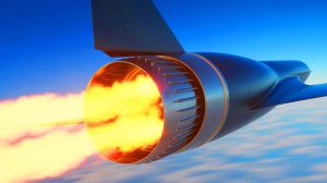 Illustration of a hypersonic jet engine test by Chinese scientists. Image generated by AI.