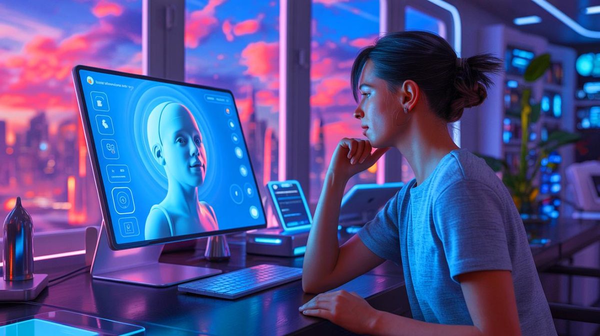Illustration of ChatGPT documenting and recalling a person's life journey. Image generated by AI.