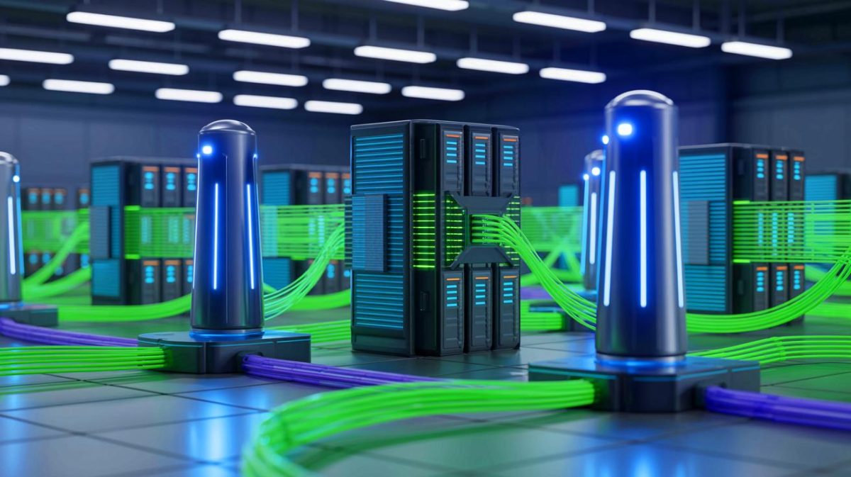 Illustration of Alpha Ring's Fusion AI Data Centre connecting global fusion research labs (AI-generated, unrealistic). Credit: Ideogram.