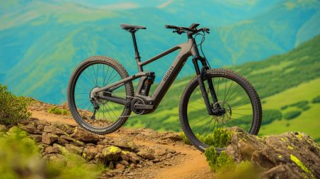 Illustration of Bosch's new Performance Line CX-R e-bike motor highlighting its power and innovative features (AI-generated, unrealistic). Credit: Ideogram.