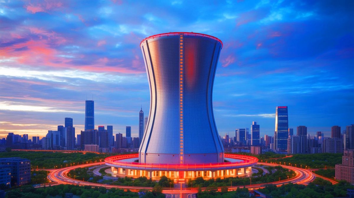 Illustration of China's Hualong-1 nuclear reactor and its impact on global energy dynamics. Image generated by AI. Illustration of China's Hualong-1 nuclear reactor and its impact on global energy dynamics. Image generated by AI.