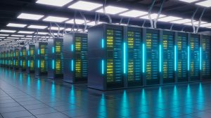 Illustration of Japan's FugakuNEXT supercomputer project. Image generated by AI.