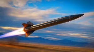 Illustration of the Oreshnik hypersonic missile, a key element in Russia's military strategy. Image generated by AI.