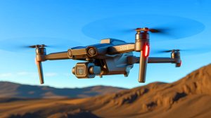 Illustration of Factorial's solid-state batteries integrated into Avidrone's high-endurance UAVs. Image generated by AI.