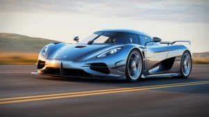 Illustration of the Koenigsegg Sadair's Spear hypercar showcasing its innovative design and engineering. Image generated by AI.