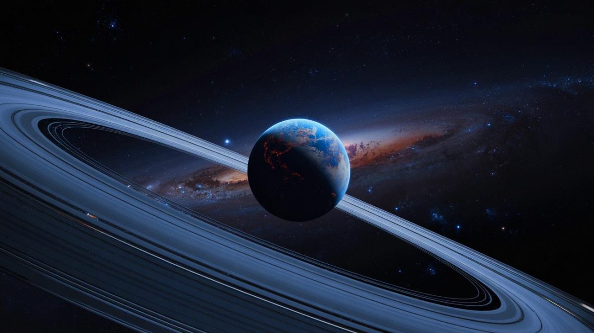 Illustration of the mysterious celestial body identified as a potential Planet Nine beyond Neptune. Image generated by AI.