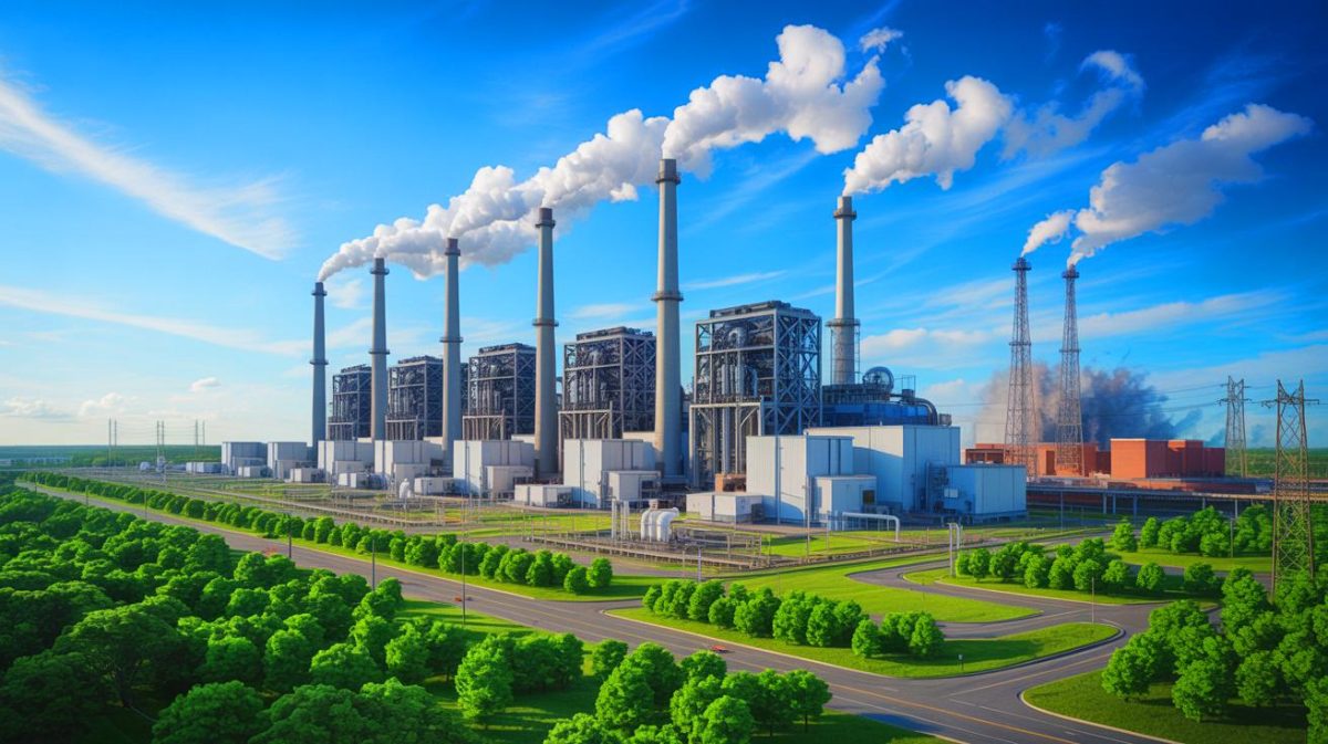 Illustration of Elon Musk's xAI gas power plant project in Memphis. Image generated by AI.