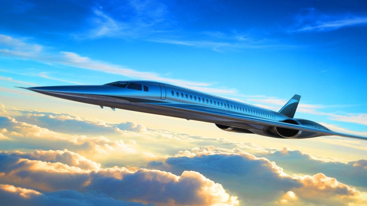 Illustration of the resurgence of supersonic travel in the United States through advanced aviation technology, generated by artificial intelligence.