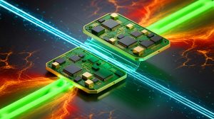 Illustration of electronic ink technology enabling devices to switch between rigid and flexible states. Image generated by AI.