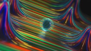 Illustration of the isolation of a lone spinon in quantum magnetism, generated by artificial intelligence.