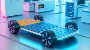Illustration of Huawei's groundbreaking solid-state battery technology promising an 1,864-mile range. Image generated by AI.