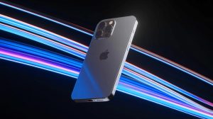 Illustration of the iPhone 17 Air introducing a portless design in a wireless future, generated by artificial intelligence.