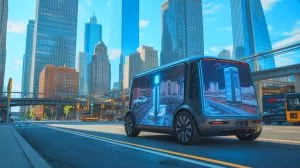 Illustration of an AI system enhancing navigation accuracy through satellite and street-level imagery.