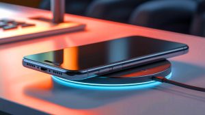 Illustration of the iPhone 17 Air showcasing its sleek, portless design.