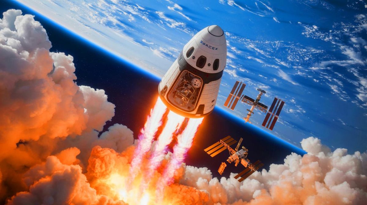 “They’re Alive”: SpaceX Stuns World as Dragon Capsule Returns 6,700 Pounds of Next-Gen Robots That Reportedly Walked Out on Arrival Illustration of SpaceX's Dragon capsule returning from the International Space Station with advanced technology.
