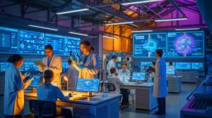 Unexpected Nation Overtakes China and United States as World Leader in Research and Development Spending With Stunning Global Impact Illustration of global investment trends in research and development for 2023.