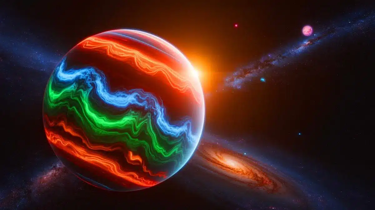 “Scientists Fear Exoplanets Hide Dark Matter Secrets”: This Study Sparks Global Debate Among Researchers Illustration of a gas giant exoplanet used to study dark matter.
