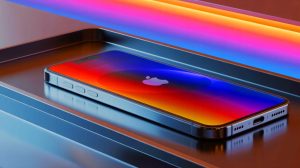 Illustration of the iPhone 17 Air featuring an ultra-slim, portless design.