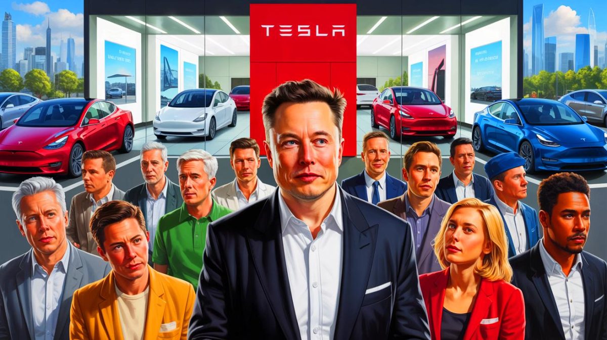 “They Rise And Fall With Him”: New Data Reveals Direct Link Between Elon Musk’s Public Moves And Tesla’s Global Sales Trends Illustration of Elon Musk's influence on Tesla's market performance.
