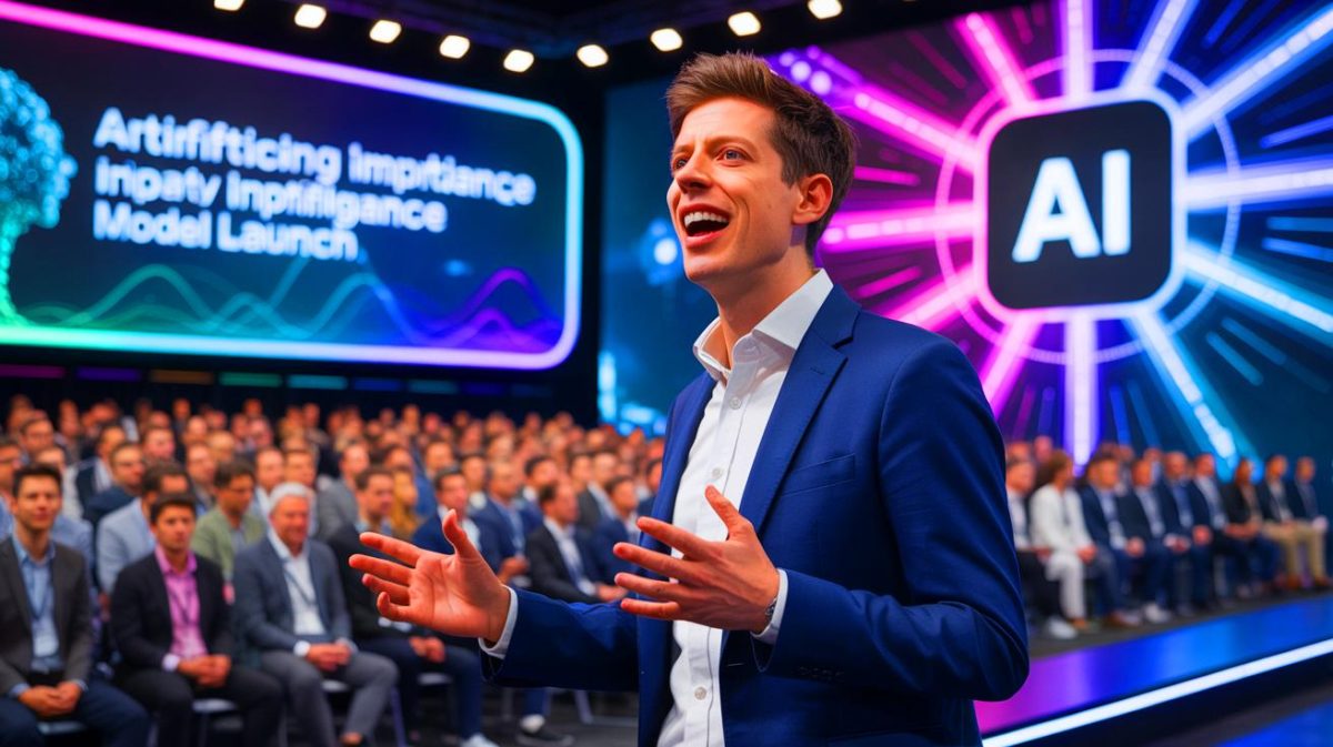 “Felt my AI lose half its brain”: OpenAI Weighs Bringing Back GPT-4o After GPT-5 Rollout Stumbles With Router Failure and Chart Fiasco Illustration of Sam Altman speaking at a conference.