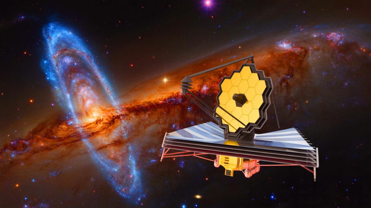 “We’re Already Gone”: James Webb Discovery Unleashes Existential Terror as Leading Astrophysicists Confront Possibility of Living in Black Hole Illustration of the James Webb Space Telescope observing ancient galaxies.