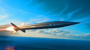 Illustration of the Mako hypersonic missile developed by Lockheed Martin.