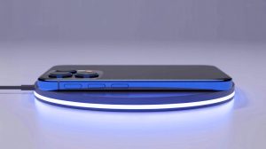 Illustration of the iPhone 17 Air showcasing its sleek, portless design.
