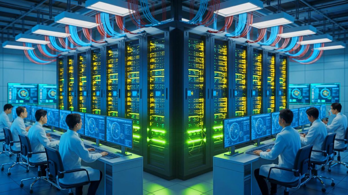 Illustration of Japan's ambitious FugakuNEXT supercomputer project.