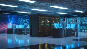 Illustration of Japan's FugakuNEXT supercomputer poised to revolutionize AI and scientific research.