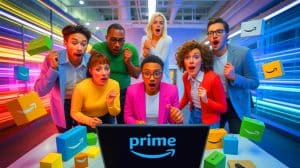 Illustration of an Amazon Prime delivery van.