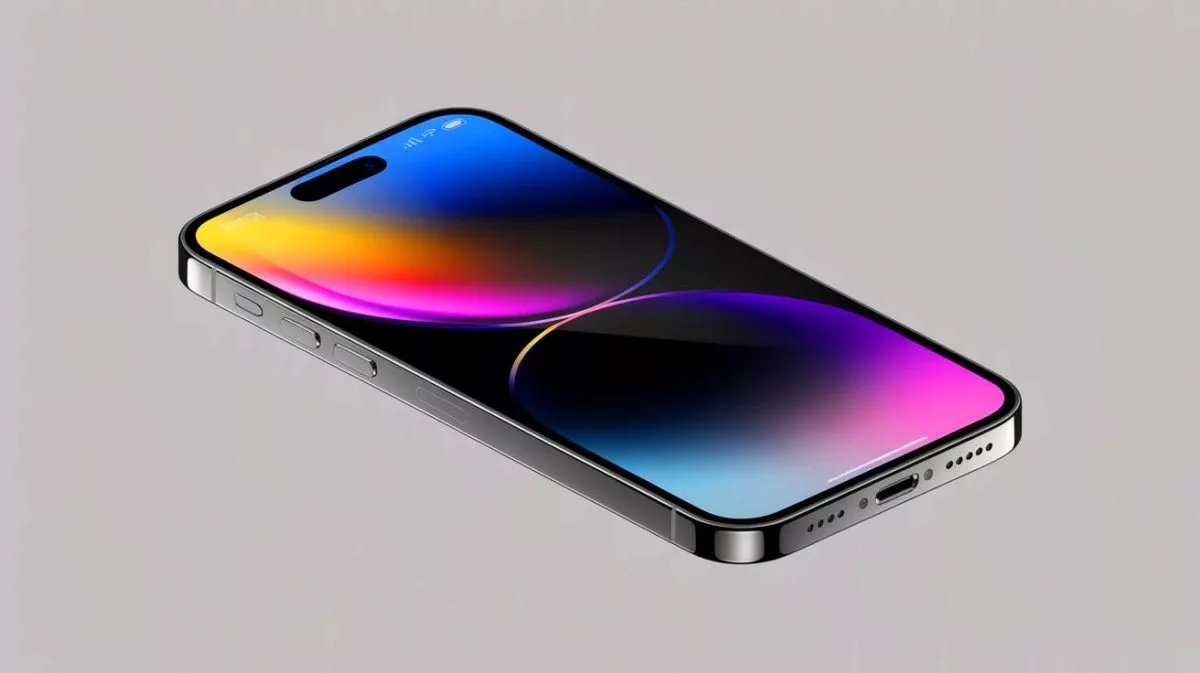 Illustration of the iPhone Air's sleek and ultra-thin design.