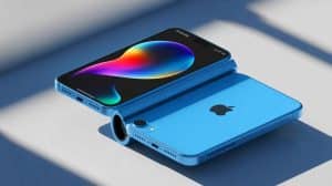 Illustration of Apple's anticipated iPhone 18 series featuring foldable technology and innovative features.
