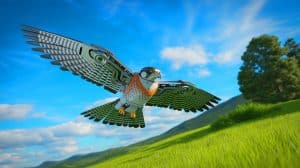 Illustration of RoboFalcon2.0 Demonstrating Bird-Like Takeoff with Flap-Sweep-Fold Wing Motion.
