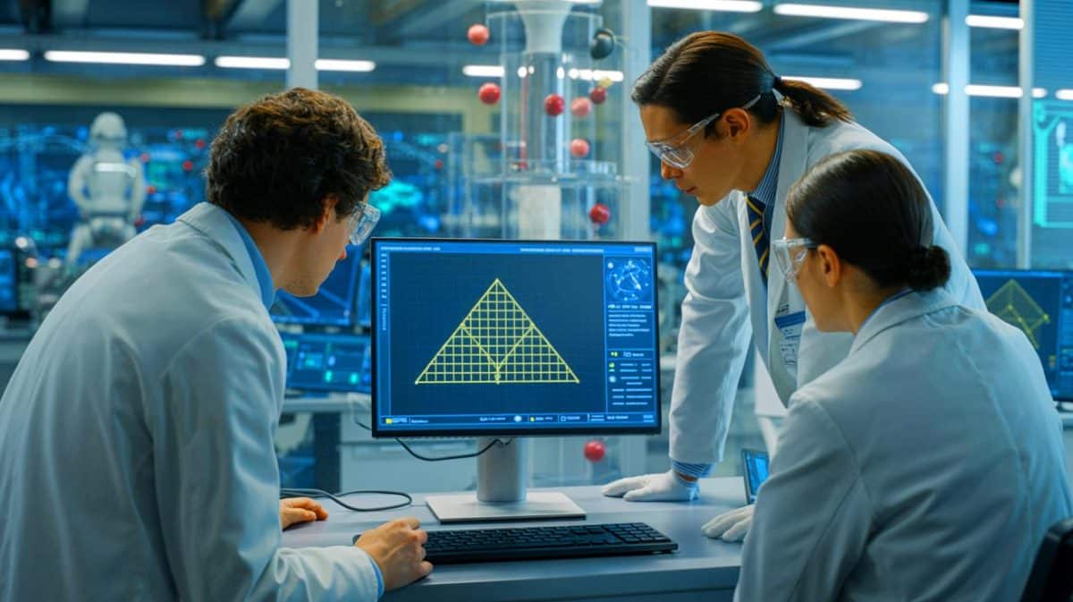 “Ancient Puzzle Breaks AI Logic”: Scientists Watch ChatGPT Struggle With Plato’s 2,400-Year-Old Geometry Test And Improvise Like A Confused Student Illustration of scientists challenging ChatGPT with an ancient geometric problem.