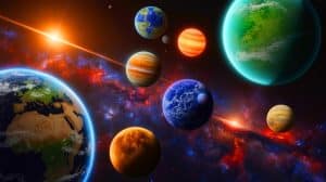 Illustration of the diversity of exoplanets discovered beyond our solar system.