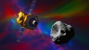 “This Thing Spins Every Five Minutes”: Japan’s Hayabusa2 Spacecraft Targets Smallest Asteroid Ever Discovered And It’s Terrifying Scientists Illustration of Hayabusa2 approaching the small, rapidly spinning asteroid 1998 KY26.