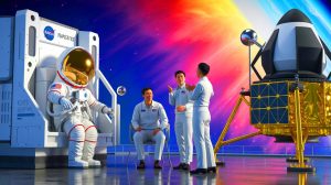 “We’re Losing The Moon Race”: NASA’s Chinese Scientist Ban That Destroys Space Dreams And Terrifies Researchers Worldwide Illustration of NASA's initiative to exclude Chinese researchers amid escalating space race tensions.