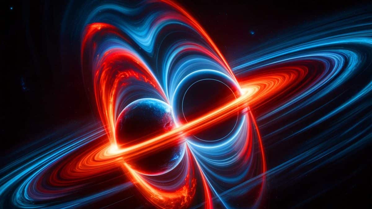 “Holy Shit Black Holes Kick Each Other”: Scientists Measure 31 Mile Per Second Space Collision While Gravitational Wave Detectors Record Cosmic Violence Illustration of the recoil effect in a newly formed black hole following the merger of two preexisting ones.