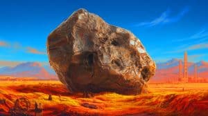 “Somalia’s Sacred Rock Just Disappeared”: 15 Ton Space Monster Stolen By Chinese Smugglers Worth $30 Million Forever Illustration of the El Ali meteorite's journey from Somalia to China amidst cultural and scientific controversy.