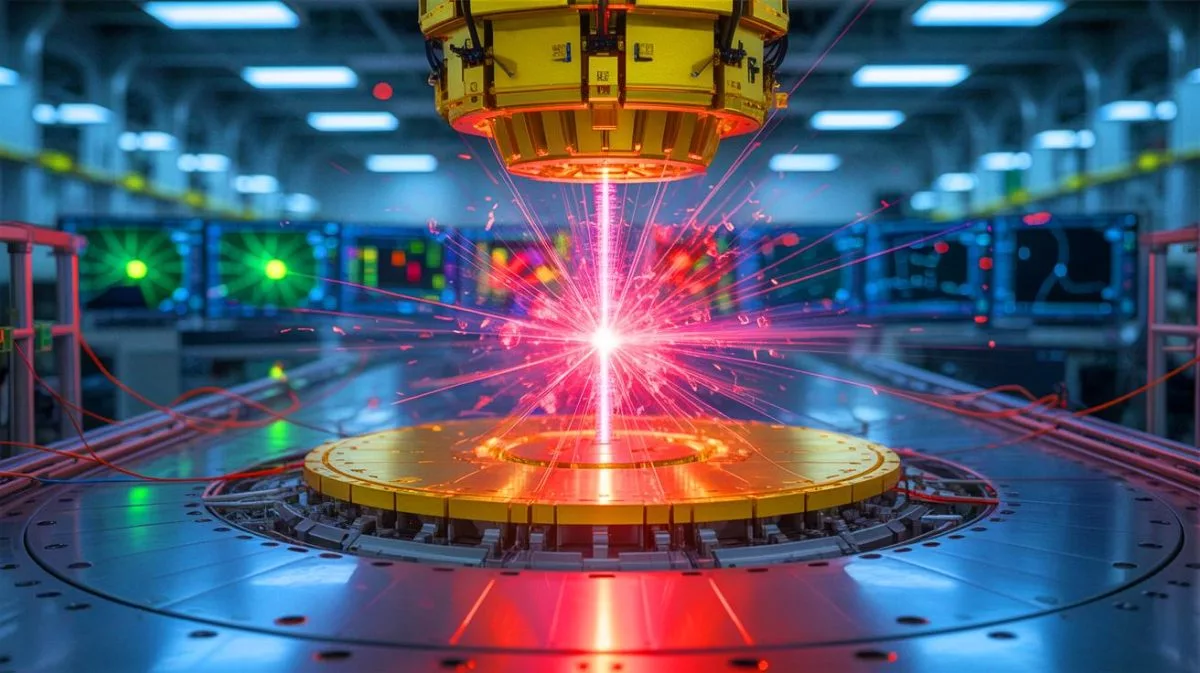 “Scientists Recreate The Big Bang”: 1,000 Ton Detector Captures Quark Gluon Plasma That Existed Moments After Universe Began While Tracking 15,000 Collisions Per Second Illustration of the sPHENIX detector capturing remnants of quark-gluon plasma at Brookhaven National Laboratory.