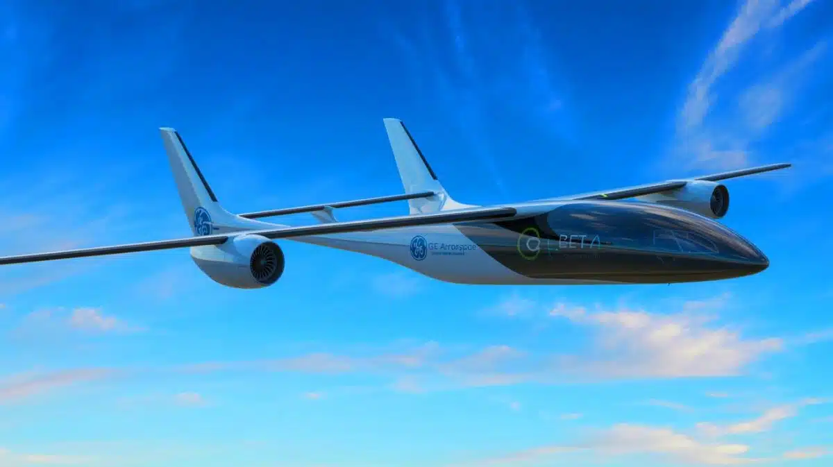 “On the Precipice of Real Change”: GE Aerospace Invests Three Hundred Million Dollars in Beta Technologies for Hybrid Electric Aviation Illustration of GE Aerospace and Beta Technologies' collaboration on hybrid-electric aircraft development.