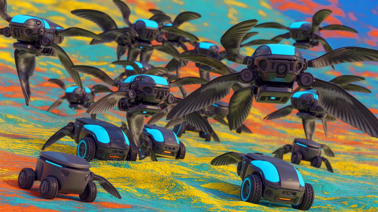 Researchers Develop New Framework Allowing Robotic Swarms to Mimic Bird and Fish Group Behaviors
