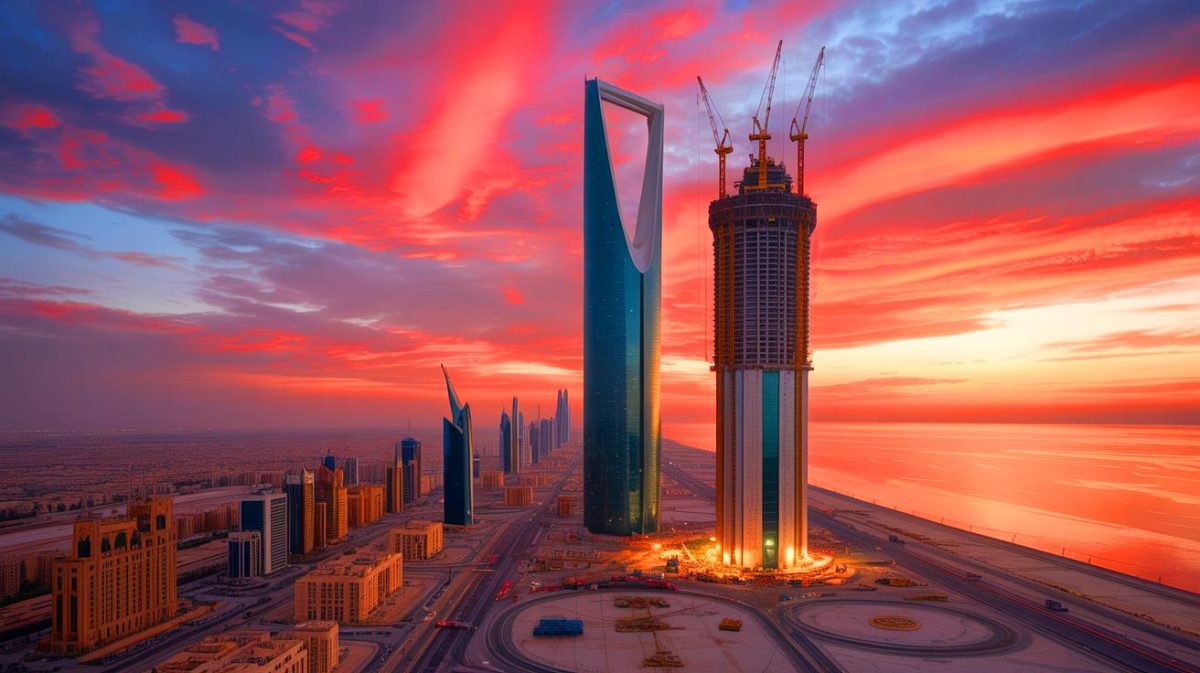 “They’re Building What”: Saudi Arabia’s Jeddah Tower Will Be 591 Feet Taller Than Dubai’s Burj Khalifa And Nobody Saw This Coming Illustration of the Jeddah Tower rising above the Saudi Arabian skyline, symbolizing architectural ambition and modernization.