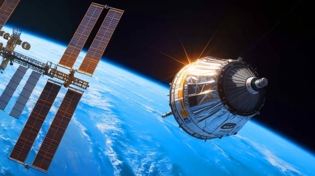 “This Cargo Is Lost”: NASA’s Five-Ton Supply Ship Malfunctions While ISS Astronauts Watch Helplessly From Above Illustration of the Cygnus XL spacecraft approaching the International Space Station.