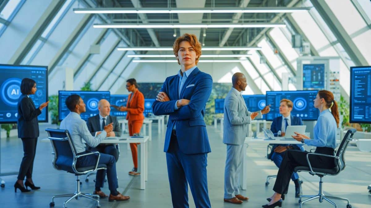 “Young Boss Sparks Panic”: Musk’s xAI Cuts 500 Jobs Then Hands 20-Year-Old Diego Pasini Control Of Key AI Operations Illustration of a young leader navigating workforce changes at an artificial intelligence company.