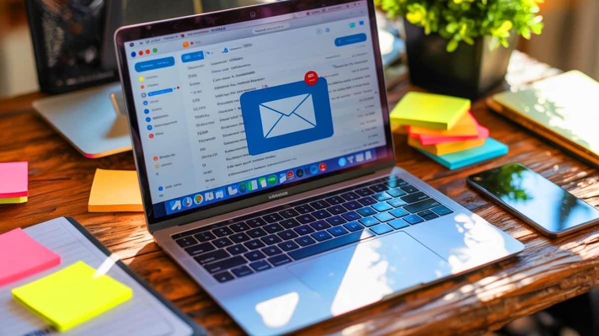 Freelance Success: How Strategic Emailing Builds Client Loyalty and Transforms Business Relationships Illustration of strategic email marketing enhancing client relationships for freelancers.